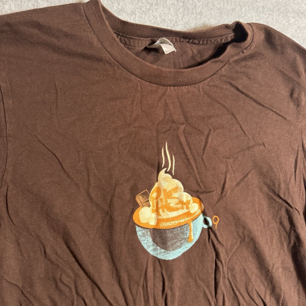 Phish Fall Tour 09 T Shirt Youth Girls Large Brown Band Concert Shirt